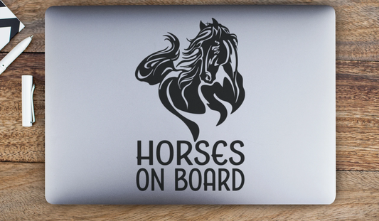 Horses on Board Sticker/Decal